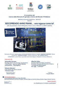 Convegno “Riscoprendo Anne Frank” – 31 gennaio 2016